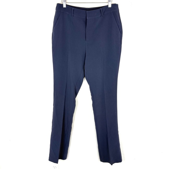 Cinq A Sept Women's Navy Kerry Slim Straight Leg Pants - Picture 3 of 7